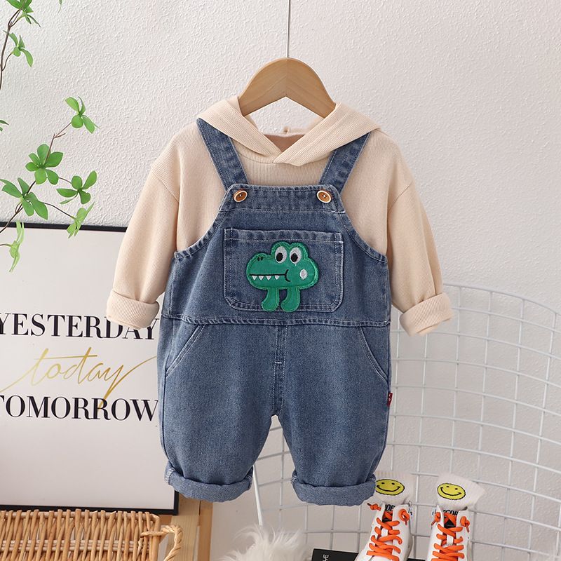 Mutter & Kinder Kinderkleidung Jungen Kapuzenpullover Zweiteiliger Anzug Kinder Frühling und Herbst Overall Anzug_voghion.com