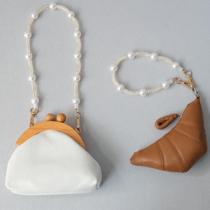 Accessori versatili in acrilico alla moda con perline di perle, tracolla singola, cordino per borsa, catena per telefono_voghion.com