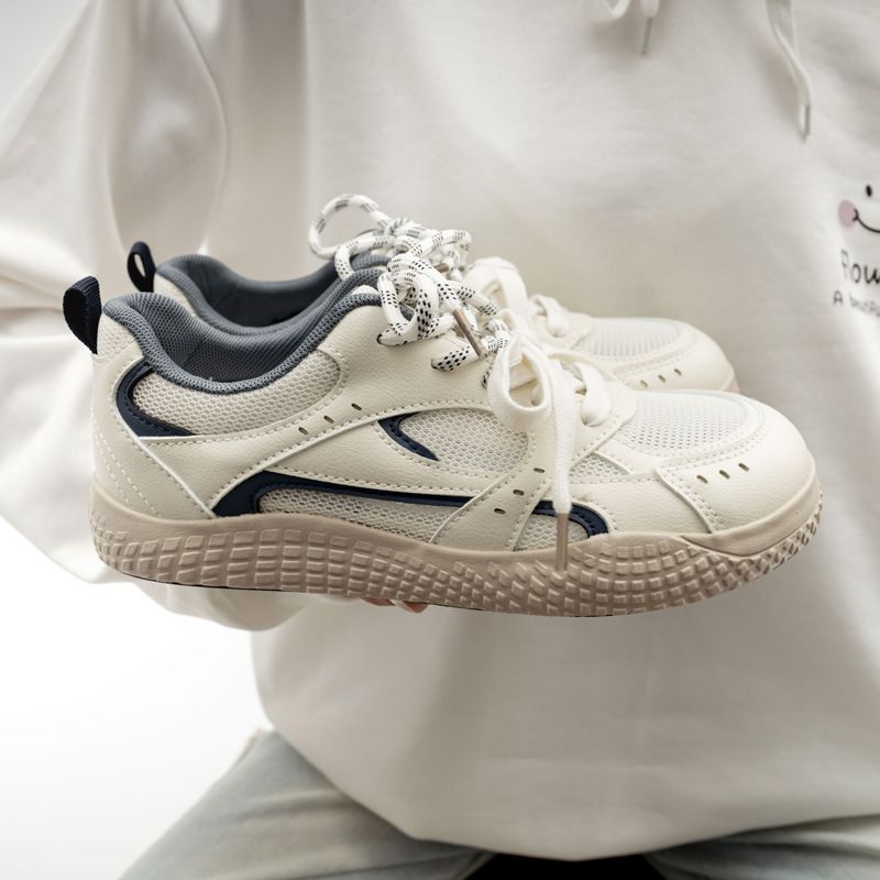 Bell Sneakers Women's 2025 Summer New Student Versatile Casual Mesh Breathable White Shoes 6862_voghion.com
