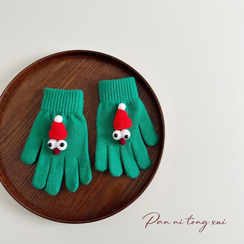Nowe 2024 Boże Narodzenie Czerwone Rękawiczki Palcowe Damskie Zimowe Studentki Urocza Para Koreańska Wersja Grube Ciepło Rowerowe Dotykowe_voghion.com