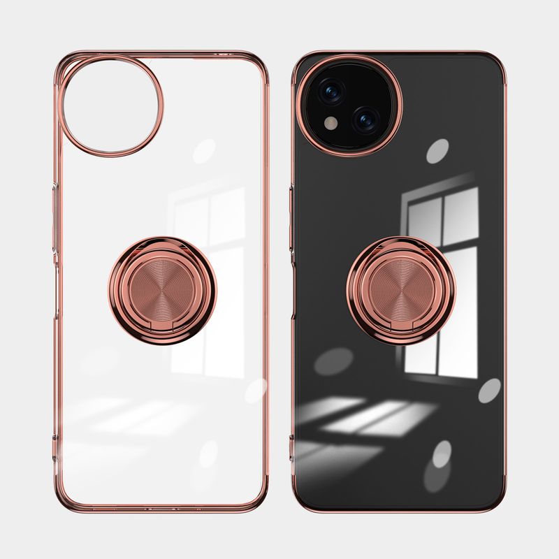 Sense9 galvanizirana prozirna maskica za telefon s integriranim prstenom za Sharp Aquos Wish 4 Sense 9 8 stražnja maskica R9 Pro nosač_voghion.com