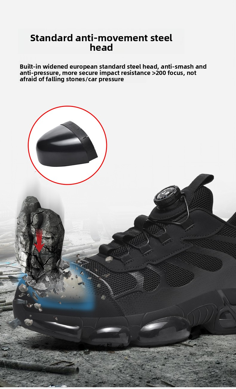 Scarpe con punta in acciaio LARNMERN per uomo e donna, comode scarpe da ginnastica di sicurezza leggere e comode, scarpe da lavoro da tennis colorate_voghion.com