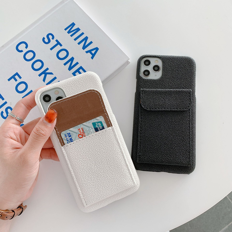 Mobile phone case card holder mobile phone case suitable for iPhone 15 protective cover Apple 14/12 multi-function protective case foreign trade_voghion.com