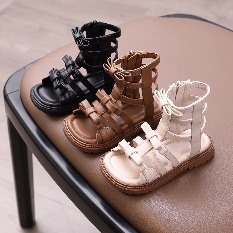 Modische Sandalen „Römische Prinzessin“ – Sommer 2025: Vielseitige, lässige Kinder-Strandschuhe mit weicher Sohle_voghion.com