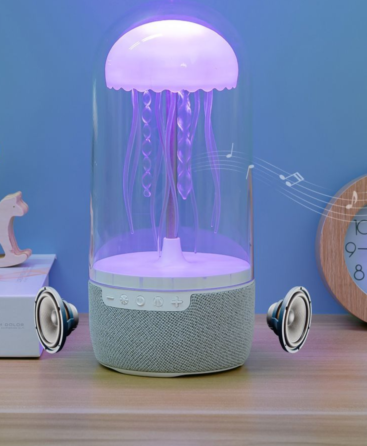 Altavoz portátil inalámbrico Tanura K19 con Bluetooth, luz colorida y genial, con forma de medusa, regalo creativo_voghion.com