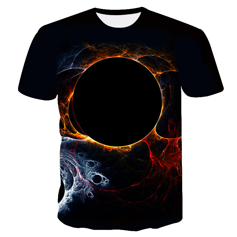 2023 summer T-shirt new 3d digital printed street trend men's thin 3d t short-sleeved shirt_voghion.com