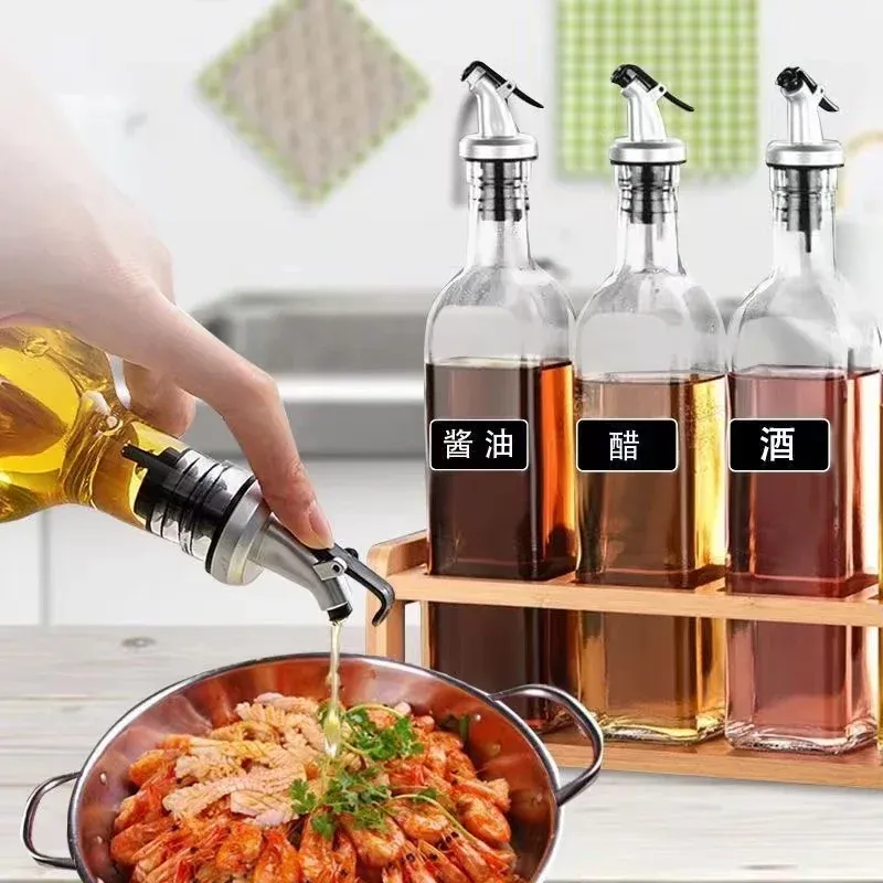 Leak-Proof Wine Bottle Pourer Set - Olive Oil Spout Stopper Dispenser Bar Tools 1/5pcs_voghion.com