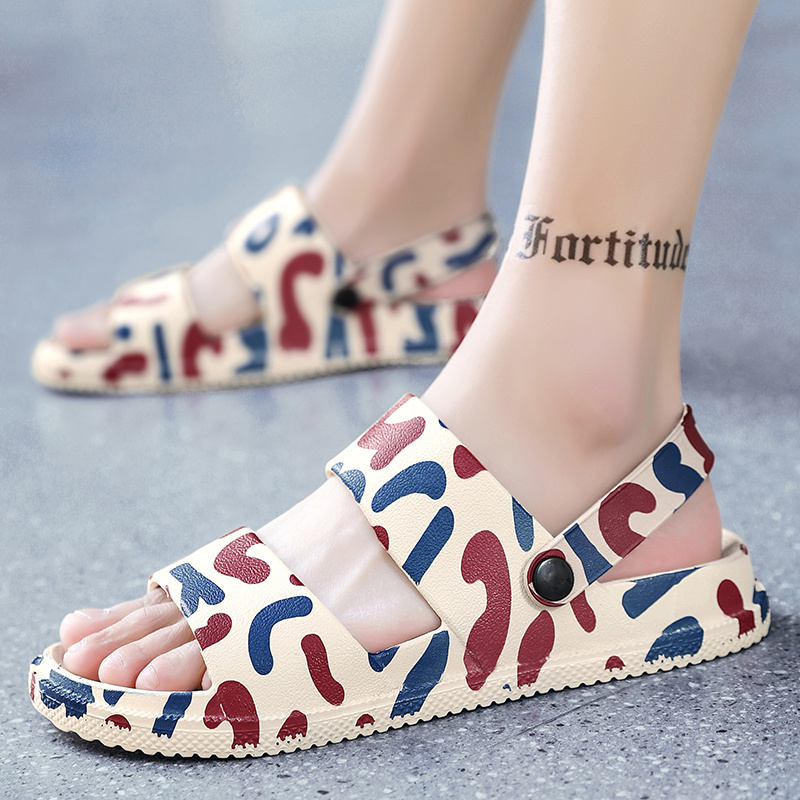 Mænd Casual Sliders Sandaler Åben tåpude Strandtøfler til sommer Udvendigt slid Slip Behagelig Super blød skridsikker_voghion.com