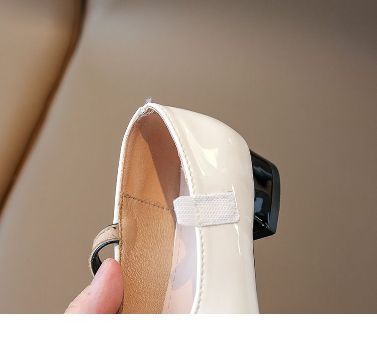 Mutter & Kinder großzügige Schnalle Mädchen Prinzessin Schuhe Strass flacher Mund kleine Lederschuhe 2024 Herbst neue Kinder Einzelschuhe zur Lieferung_voghion.com