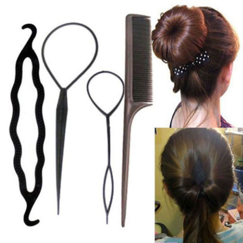 Bigodino per capelli, set multi-pezzo per arricciare i capelli, forcina per tirare i capelli, set con testa a sfera, strumenti per lo styling con testa a bocciolo di fiore, prodotti per capelli_voghion.com