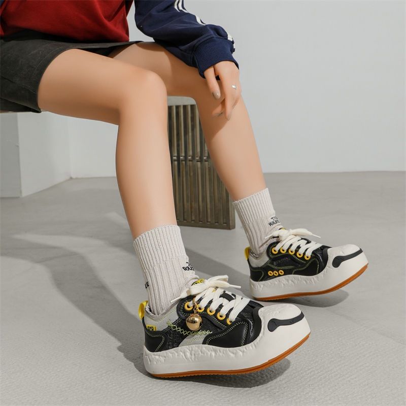 Scarpe basse da donna in tela con toppa a forma di campana, da donna, estive, unisex, brutte, carine e divertenti._voghion.com