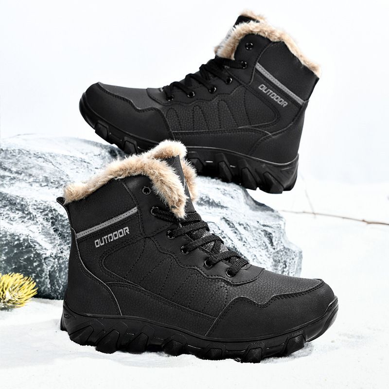 2025 Winter New Thickened Suede Insulated Snow Boots_voghion.com