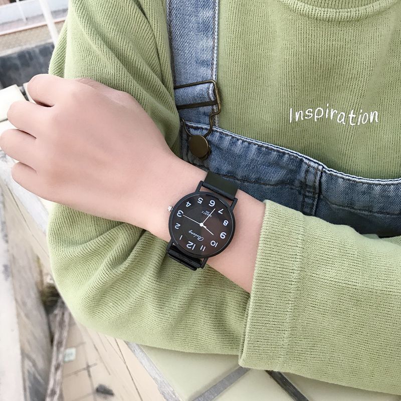 Børnemode-eksamensur, enkelt, trendy, afslappet, studenterur, mænd og kvinder, college-stil, retro, litterært parur, børneur_voghion.com