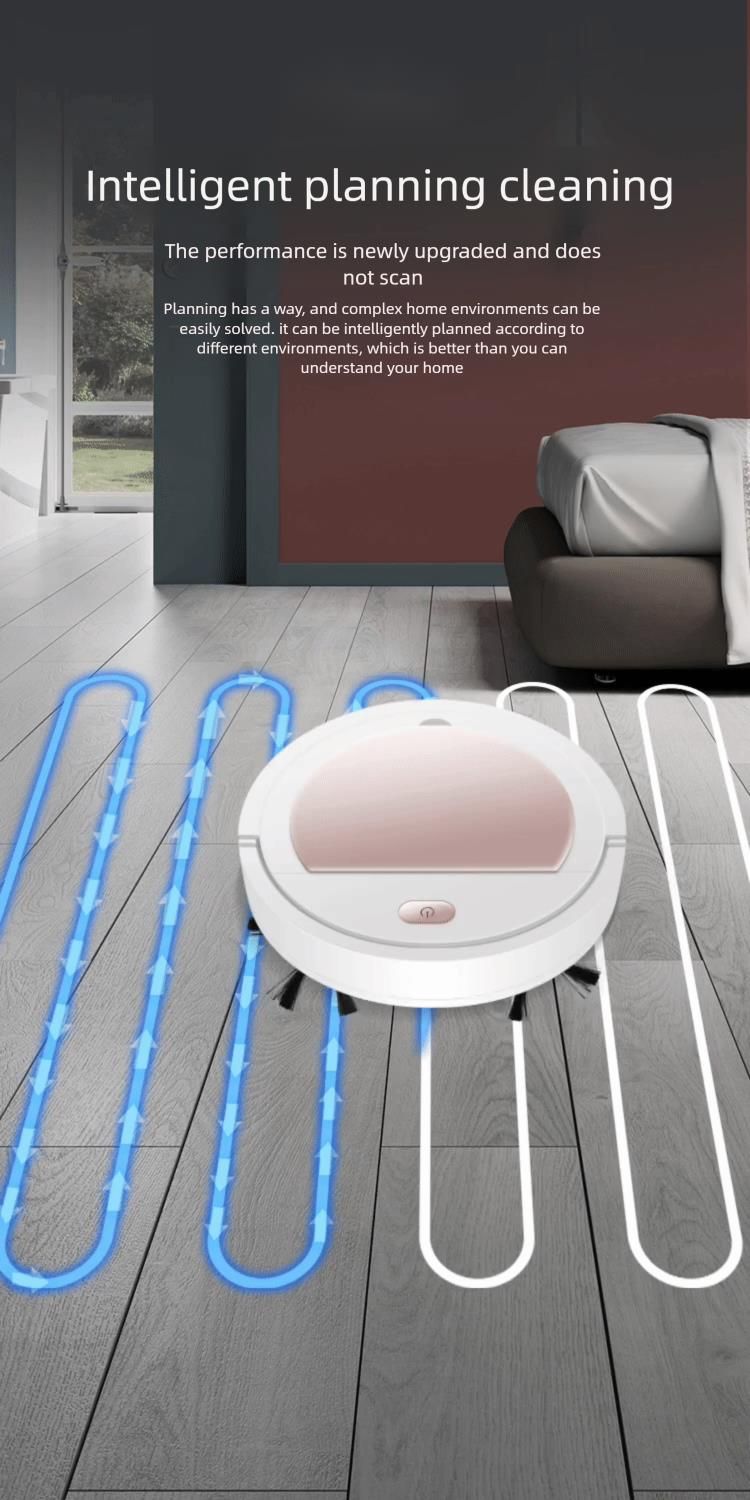 Pet Hair Robot Vacuum Cleaner, Tangle-Free Brush & HEPA Filter, Anti-Allergy Animal-Friendly Smart Mapping_voghion.com