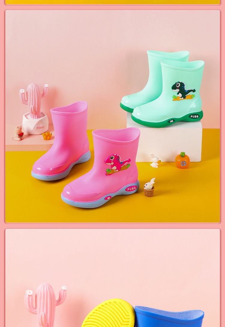 Mor & Barn Vattenskor Pojkar Sommarregnskor Flickor Tecknade lätta vadarskor Barn Varma regnstövlar Barngummiskor_voghion.com