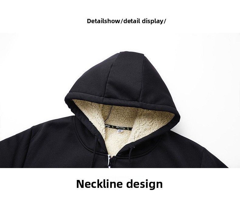 Heißer Verkauf Europäische Größe Herbst Winter Verdickt Lose Lamm Wolle Sweatshirt Bau Arbeit Jacke Für Männer_voghion.com