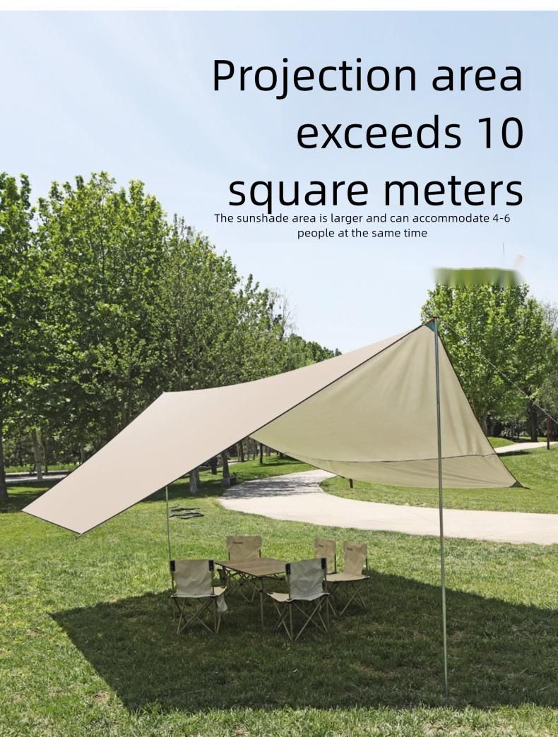 Tenda da campeggio per esterni con protezione UV, parasole, tettuccio impermeabile_voghion.com