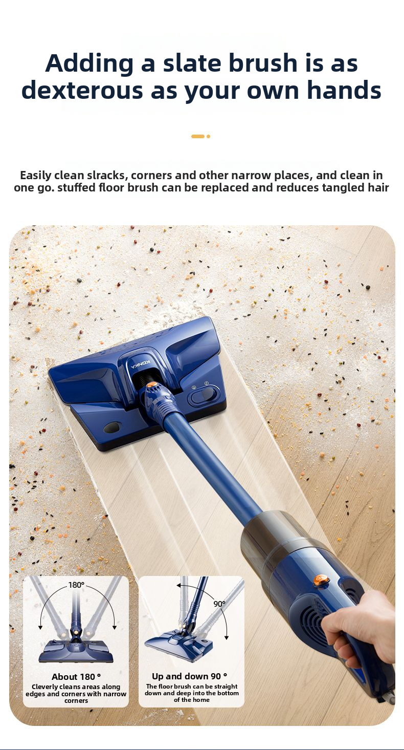 Konka Cleaner Home Use, Small Powerful Suction Handheld Vacuum And Mop Combo For Carpet, Floor, Sofa, Pet Hair_voghion.com