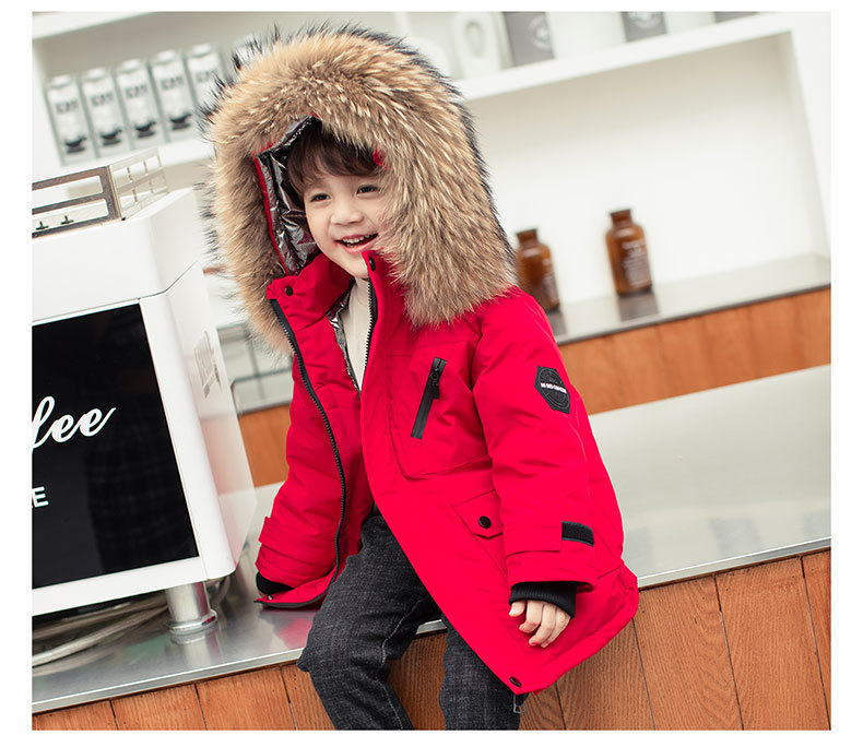 Ropa infantil, chaquetas de plumas para niños pequeños y medianos, nuevas chaquetas de plumas para niños, chaquetas gruesas de invierno de longitud media._voghion.com
