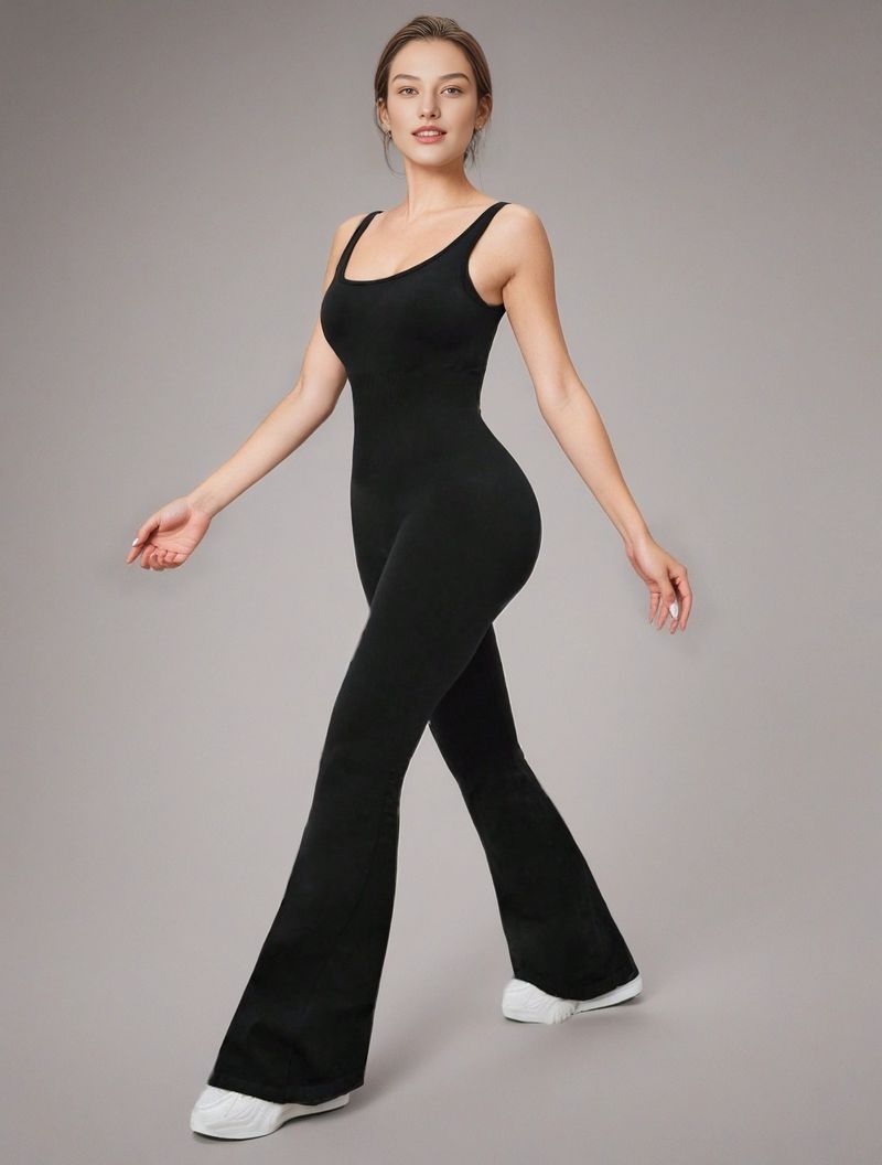 Internet Celebrity Recommended Yoga Outfit Set For Women Seamless Cross Strap Backless One-Piece High Waist Hip-Lifting_voghion.com