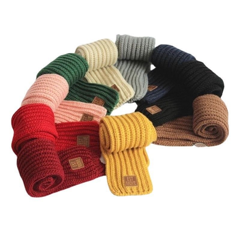 Autumn Winter Children's Warm Boys and Girls Thickened Small Baby Knitted Korean Edition Boys' Scarf_voghion.com