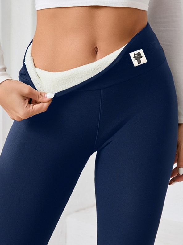 Women's Clothing Large Size Plus Velvet Tight Warm Pants Autumn And Winter Style Lambskin Thickened Stretch Leggings_voghion.com