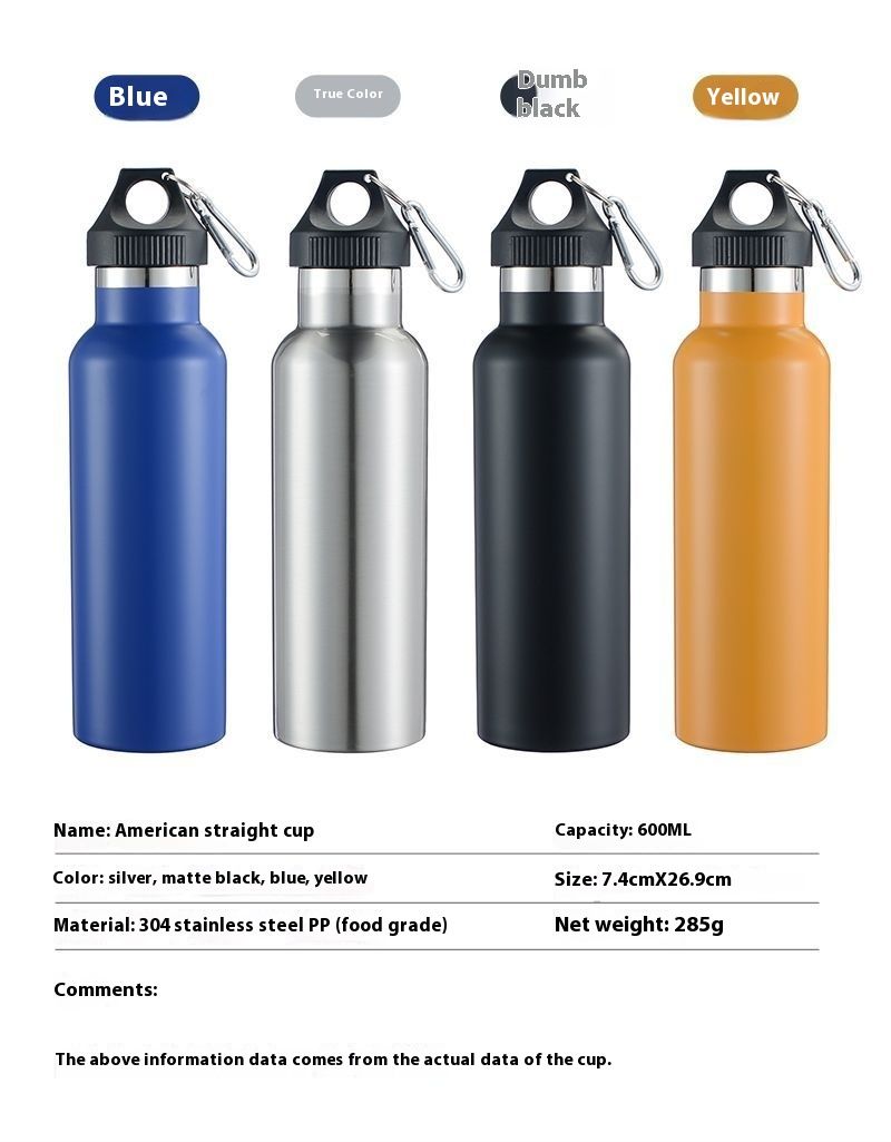 Outdoor Sports Large Capacity Portable Single Layer Aluminum Bottle For Cycling, Hiking, Gym, Printed Water Cup_voghion.com