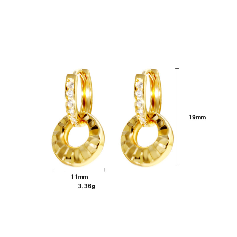 Orecchini a bottone Sterg Sier Full Zircon Cut Face Ear Buckle Light Autumn and Winter Niche Ins Orecchini all'ingrosso da donna di alta qualità_voghion.com
