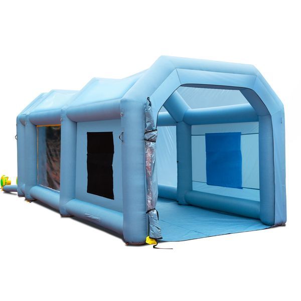 Inflatable Paint Booth, 20x10x8ft Inflatable Spray Booth, High Powerful 480W+750W Blowers Spray Booth Tent, Car Paint Tent Air Filter System For Ca_voghion.com