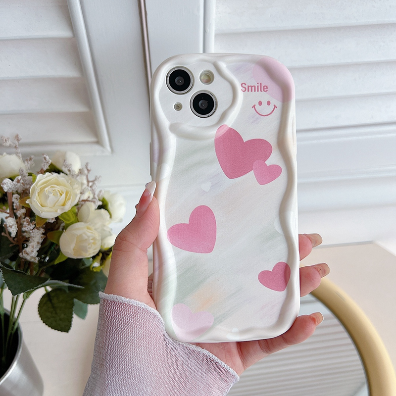 Gradient blue pink heart Phone Case For iPhone 14 13 12 11 Pro X XS XR Max 7 8 Plus High Quality Anti Slip Back Cover_voghion.com