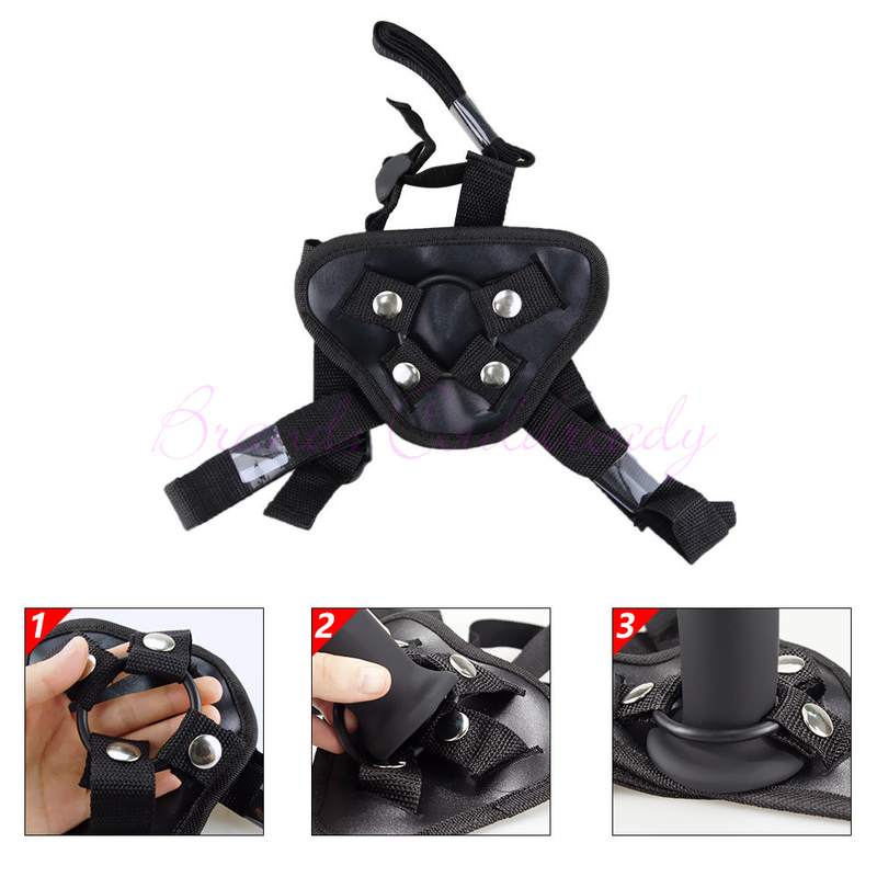 Strapon indossabile per lesbiche Cinturino in silicone su dildo Pantaloni Giocattoli sessuali per donne Eroti_voghion.com