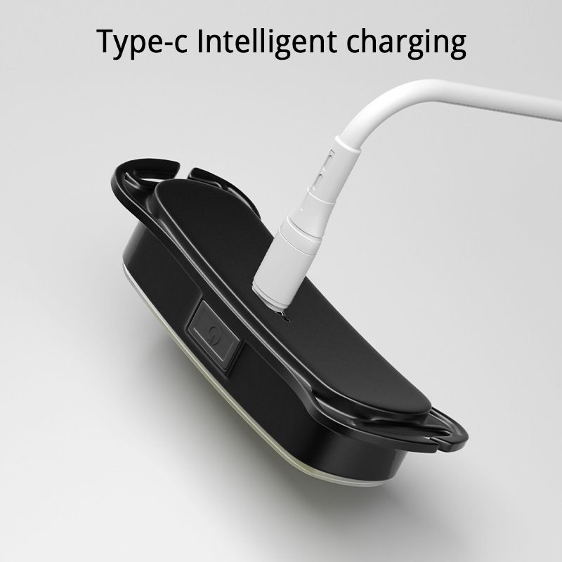 Lampada frontale multifunzionale transfrontaliera COB per esterni, corsa notturna, pesca, riparazione, mini lampada frontale ricaricabile tramite USB a fascio largo_voghion.com