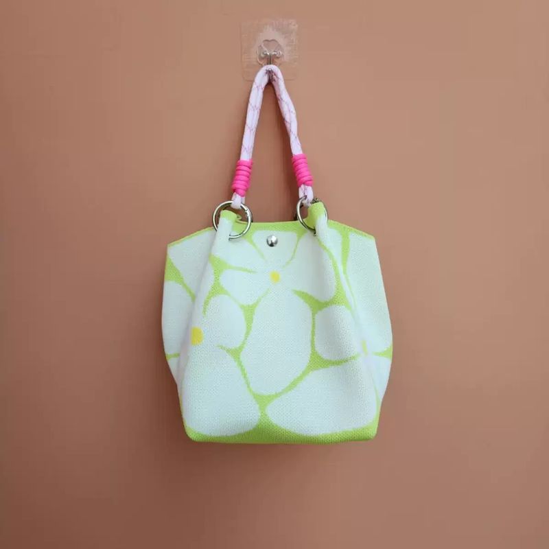 Nuova borsa da viaggio estiva lavorata a maglia INS Niche, portamonete, borsa per il trucco alla moda di strada in stile coreano_voghion.com