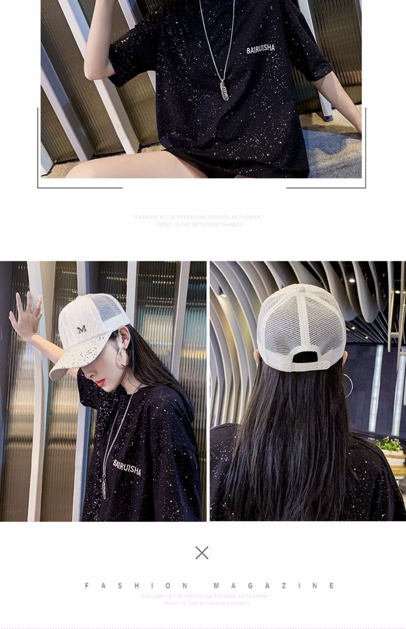 Cappello da baseball da donna primavera estate M standard per giovani coppie, modello coreano, alla moda_voghion.com