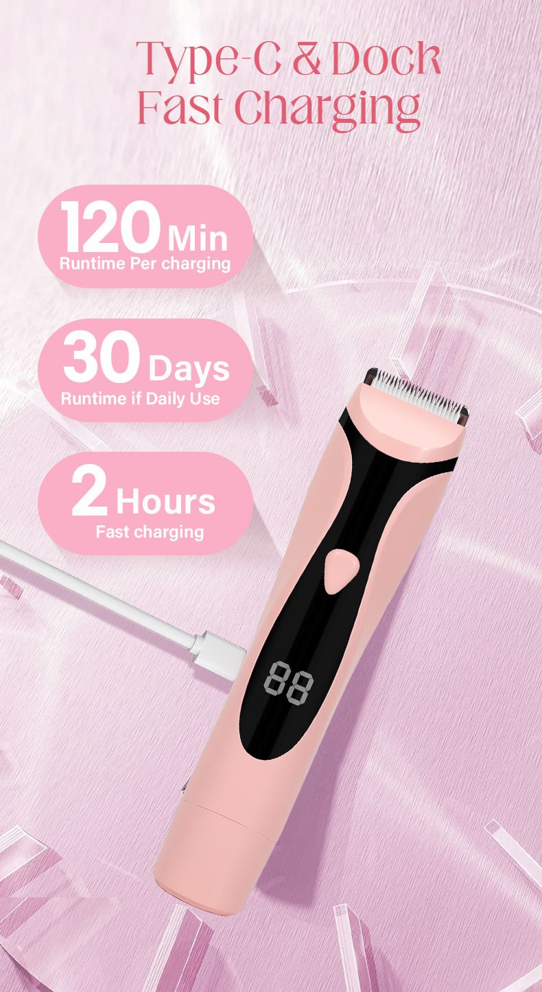 2025 New Cross-Border Removal Device For Women, Private Area, Pubic Armpit Hair, Full Body Shaver, Anti-Scratch Electric Hair Trim_voghion.com