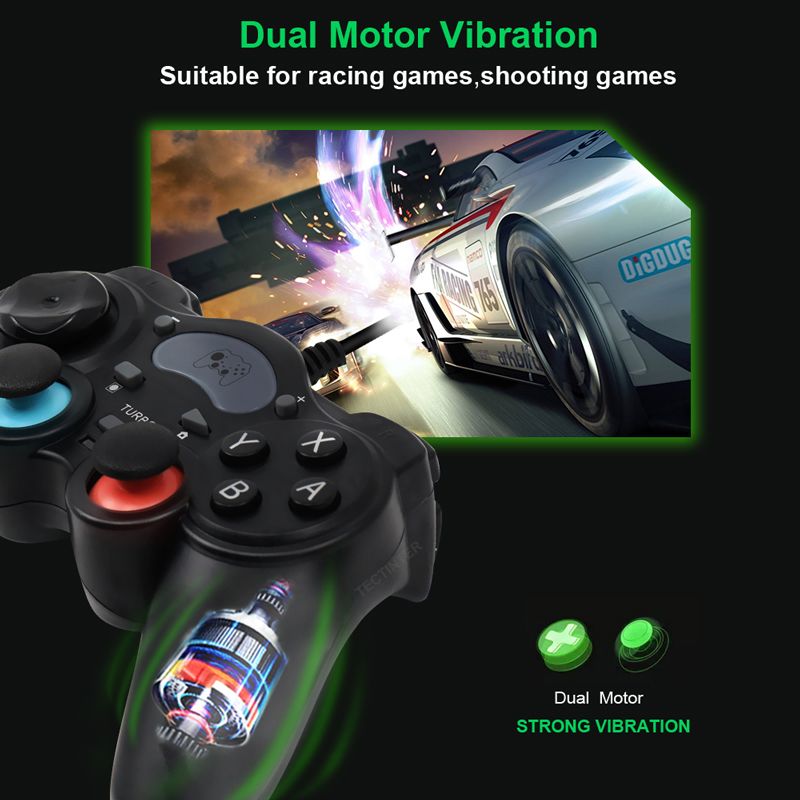 7v1 kabelový herní ovladač pro PC Gamepad pro PS3/PS4/PC360 Android Joystick s OTG převodníkem pro Switch NS podpora Steam Games_voghion.com