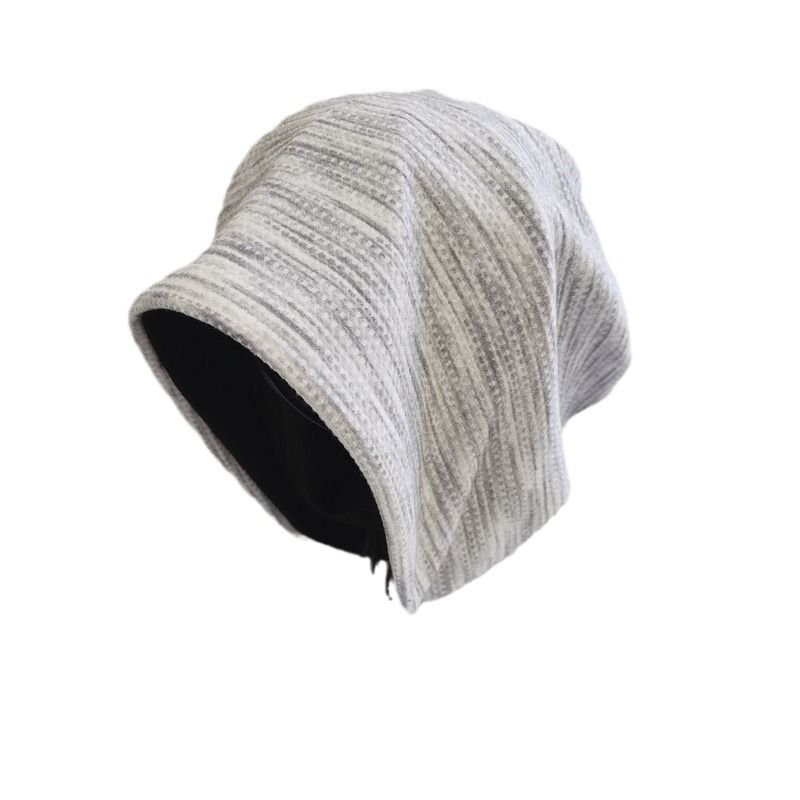 Spring, autumn, winter gradient color pile women, mesh red knitted hats, woolen postpartum headscarves, and cold hats_voghion.com