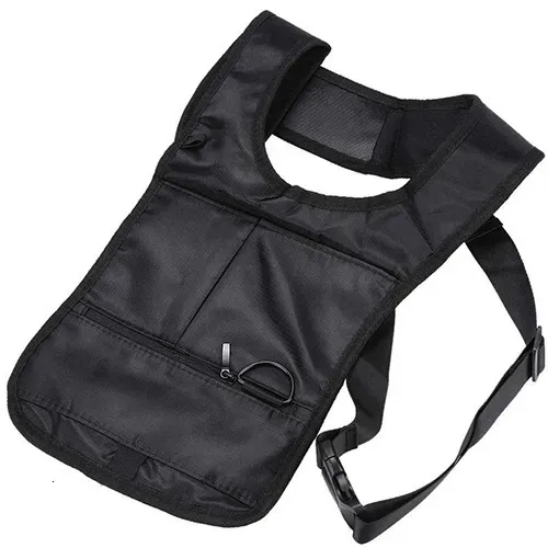 Borsa ascellare con tracolla regolabile, antifurto, portatile, per uomo, con tasche multiple nascoste, tracolla sottobraccio_voghion.com