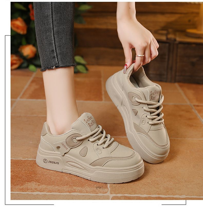 Scarpette bianche per bambini, ragazze, studenti, tempo libero, sport, scarpe da tavola versatili, tiro da strada_voghion.com