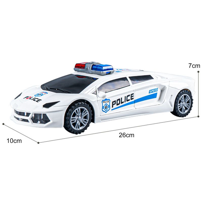 Electric Dancing Police Car Automatic Obstacle Avoidance Smallest Detail Kids Toy Rescue Emergency Cop Electric Car Toy For Kids_voghion.com