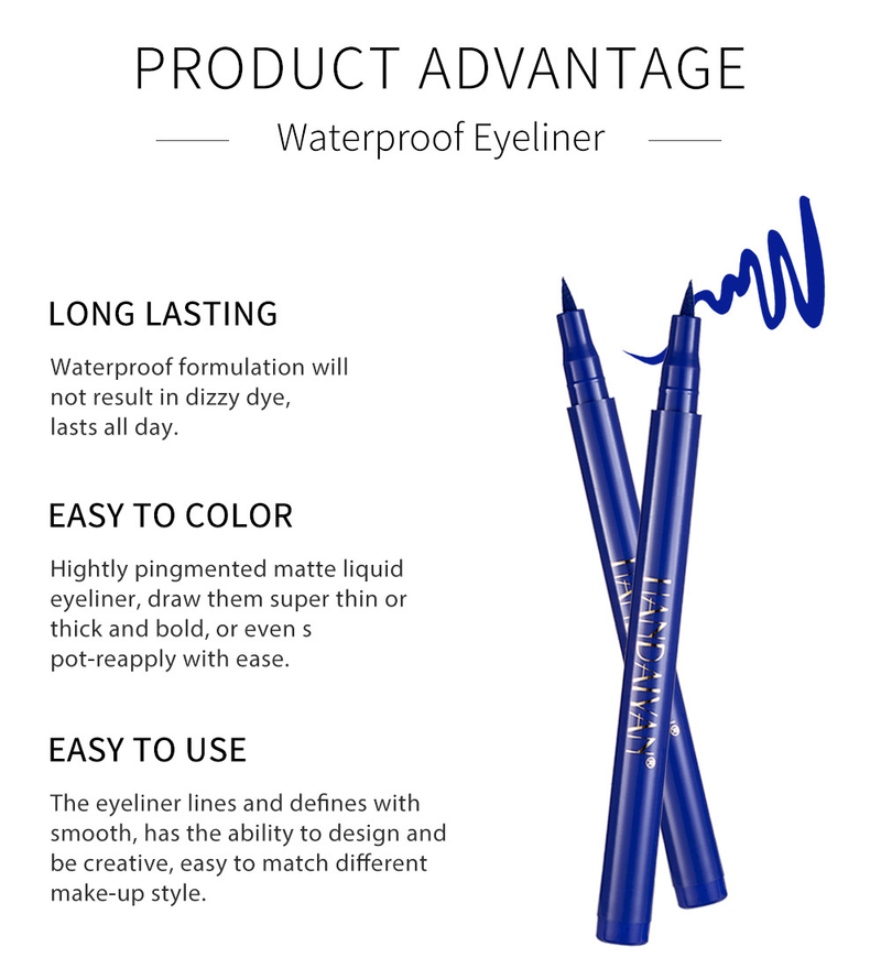 HANDAIYAN 12-Color Eyeliner Pencil Set - Quick-Dry, Smudge-Proof, Matte Eyeliner Gel Kit_voghion.com