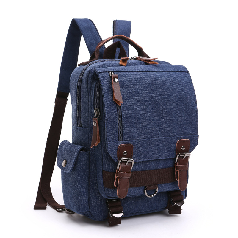 Zaino in tela alla moda, zaino diagonale da viaggio all'aperto, adatto per uomini e donne, borsa a tracolla, zaino_voghion.com
