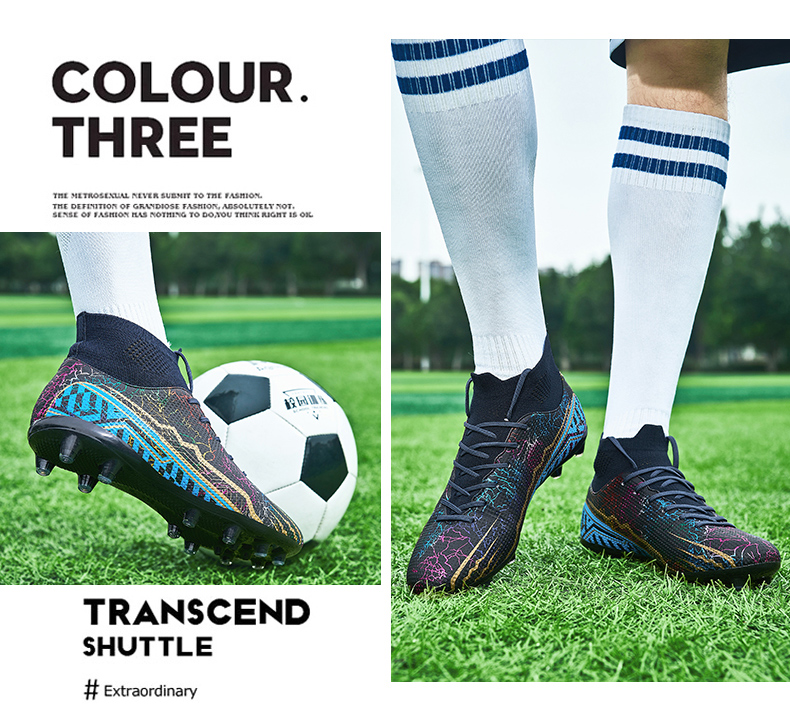 Männer Professionelle Original Fußball Schuhe Chaussure De Foot Futsal Fußball Stiefel Training Sport AG/TF Trend Gras_voghion.com