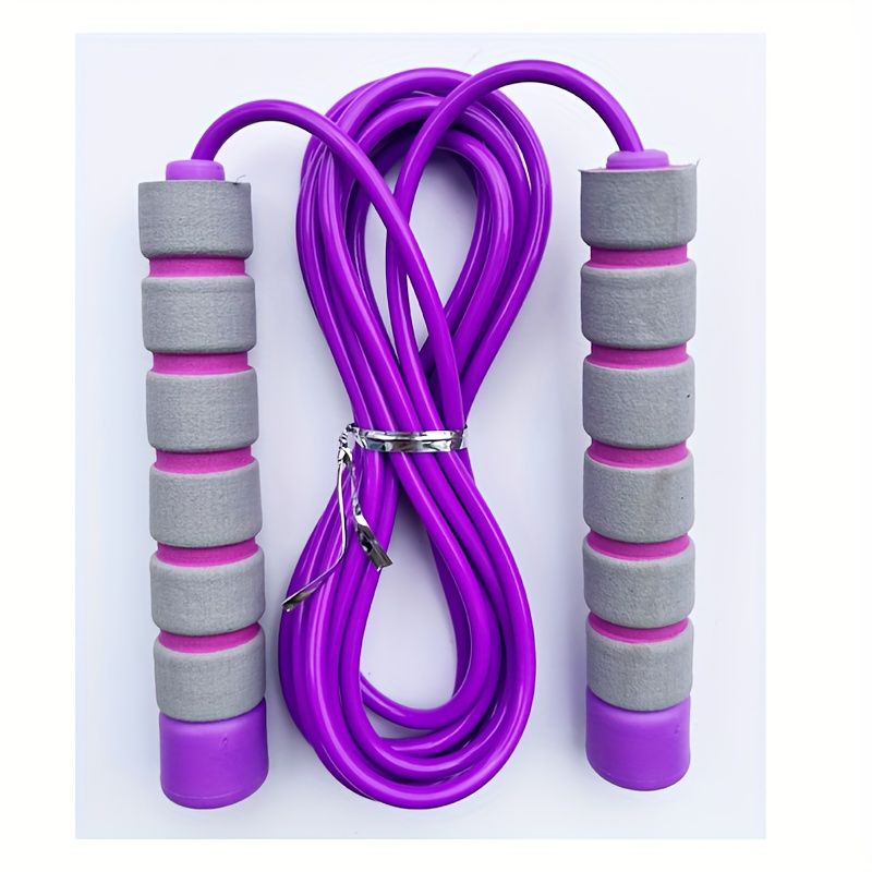 1/2 Adjustable Non-slip Foam Handle Skipping Rope, Suitable For Men's And Women's Sports Training_voghion.com
