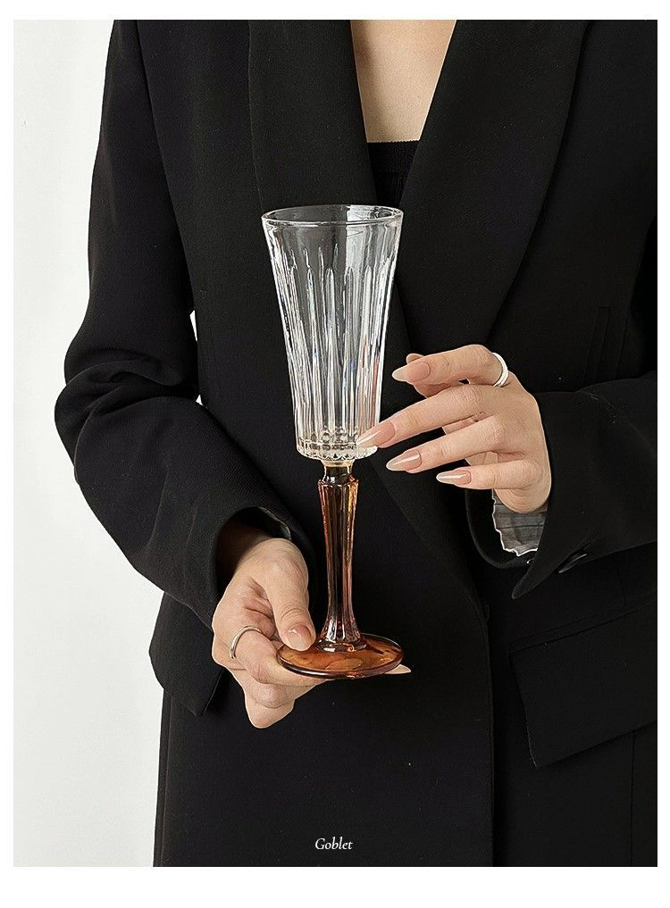 Calice da champagne francese per uso domestico, bicchiere leggero di lusso, design creativo per vino rosso e cocktail_voghion.com