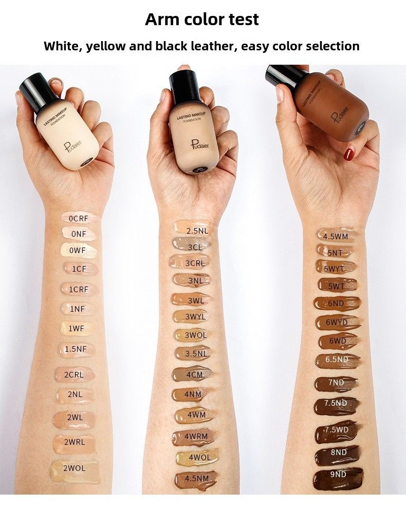 Natural Looking Foundation Liquid kauapüsiv meik peitekreem Niisutav BB Cream Isolation Pudaier Väike piimapudel_voghion.com
