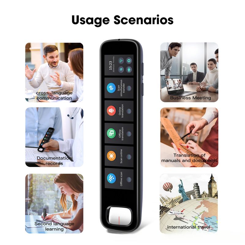 Smart Pen English Russian Scanning Voice Offline Learning Machine Translator_voghion.com