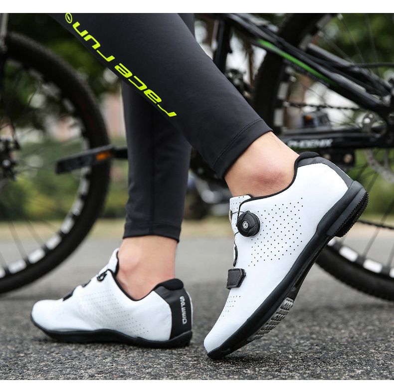 Professionele racefiets fietsschoenen Heren en dames mountainbike schoenen met slot Fietsschoenen Outdoor Power Hard Bottom fietsschoenen_voghion.com