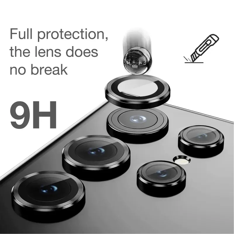 Für Samsung Galaxy S25Ultra S24 S23 Ultra Plus Kameraschutz hinter der Linse Schutzfolie aus gehärtetem Glas Mobiles Zubehör_voghion.com