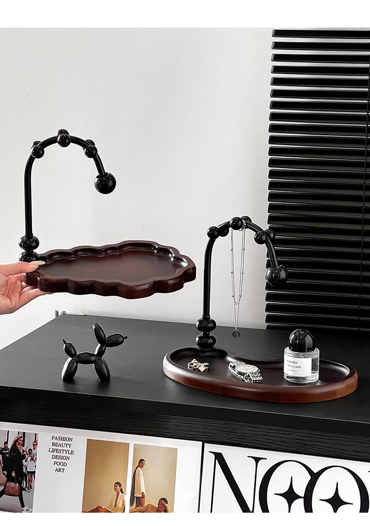Luxe opbergbak voor in de hal, opbergrek van notenhout, lade voor diversen, waardevolle ornamenten, sleutelopslag_voghion.com